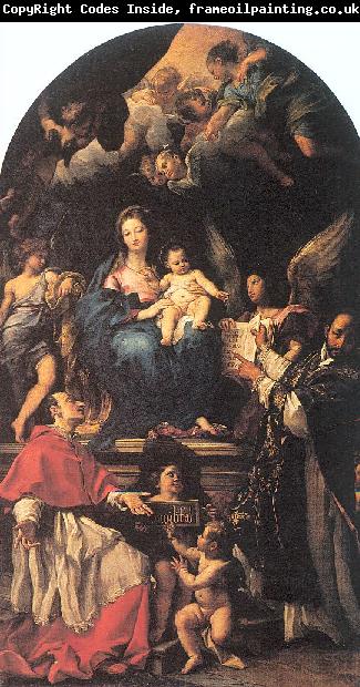 Maratta, Carlo Madonna and Child Enthroned with Angels and Saints